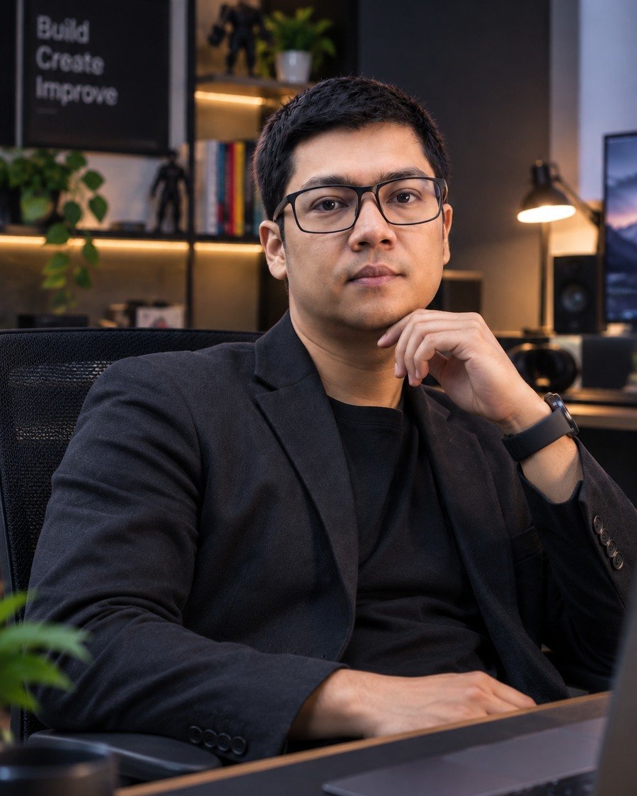 Ko Nay at his desk